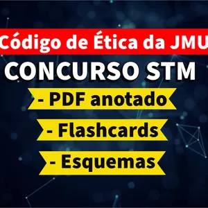 Imagem de capa para o Curso online CÓDIGO DE ÉTICA DOS SERVIDORES DA JUSTIÇA MILITAR DA UNIÃO - PDF ANOTADO + FLASHCARDS