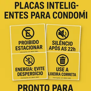 Imagem de capa para o Ebook Placas para condomínio pronta pra imprimir 