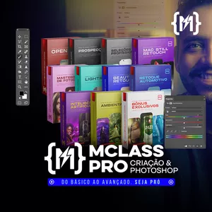 Imagem de capa para o Curso online MasterClass Pró - Photoshop e Criação Publicitária