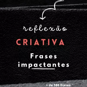 Imagem de capa para o Ebook Reflexão criativa 