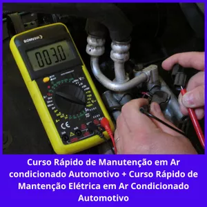 Imagem de capa para o Ebook Curso Rápido de Manutenção em Ar-Condicionado Automotivo + Curso Rápido de Manutenção Elétrica em Ar-Condicionado Automotivo