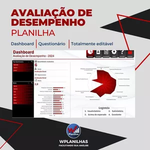 Imagem de capa para o Ebook Planilha Avaliação de Desempenho