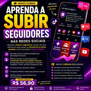 Imagem do curso APRENDA A AUMENTAR SEGUIDORES NAS REDES SOCIAIS