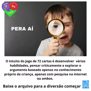 Imagem do curso Atividade de cartas "Pera aí"