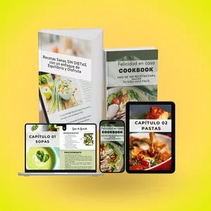 Imagen de portada para Curso online Recetas Sanas SIN DIETAS con un enfoque de Equilibrio y Disfrute