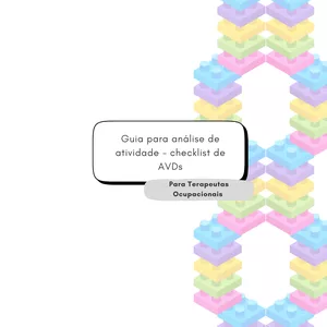 Imagem de capa para o Ebook Guia de análise de atividade - checklist das AVDs
