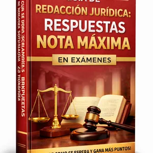 Imagen de portada para Ebook Guía de Redacción Jurídica: Respuestas Nota Máxima en Exámenes