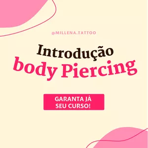 Imagem de capa para o Ebook CURSO INTRODUTÓRIO AO BODYPIERCING 
