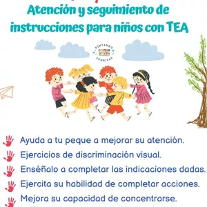 Imagen de portada para Ebook Actividades de Atención y seguimiento de instrucciones para niños con autismo