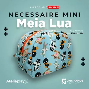 Imagem de capa para o Ebook Molde Necessaire Mini Meia Lua 27/02/2023