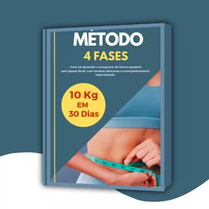 Imagem de capa para o Ebook ATÉ 10Kg EM 30 DIAS - MÉTODO 4 FASES 