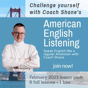Cover image for Online course Coach Shane's American English Listening - February 2023