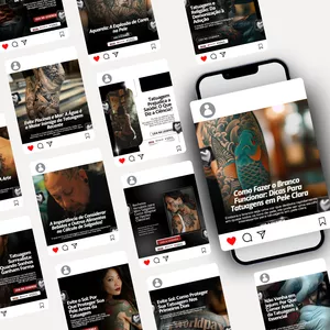 Imagem de capa para o Curso online Editaê! Canva Tatuagem