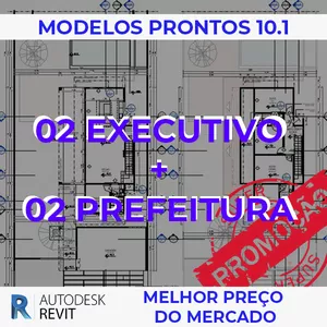 Imagem de capa para o Curso online Revit Projeto Prefeitura e Executivo [MODELOS PRONTOS 10.1]