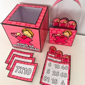 Imagem de capa para o Ebook BINGO DA MULTIPLICAÇÃO ❌🟣