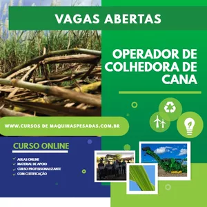 Imagem de capa para o Curso online CURSO OPERADOR DE COLHEDORA DE CANA 