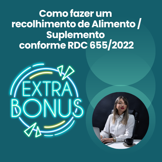Imagem do curso Recolhimento de alimentos e suplementos alimentares conforme RDC 655/2022