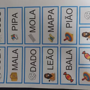 Imagem de capa para o Ebook Jogo pedagógico - Formando palavras de duas sílabas