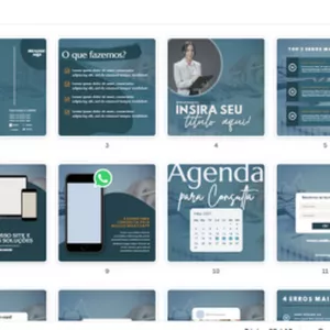 Imagem de capa para o Ebook PACK ARTES CANVA CONSULTOR/FINANÇAS