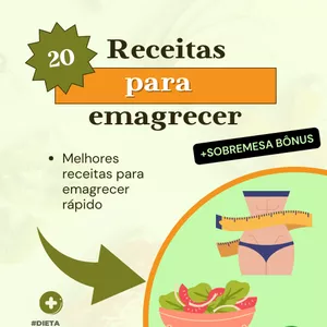 Imagem de capa para o Ebook 20 Receitas para Emagrecer Rápido