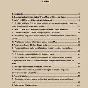 Imagem de capa para o Ebook E-BOOK - RESPONSABILIDADE CIVIL EM CASOS DE HACK NAS REDES 