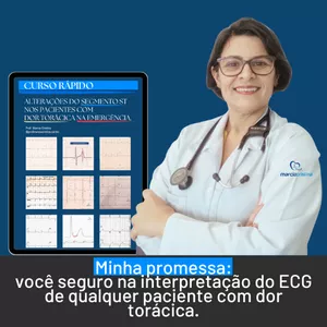 Imagem de capa para o Curso online Aprendendo sobre o Segmento ST para não errar no diagnóstico das Síndromes coronarianas agudas na emergência.