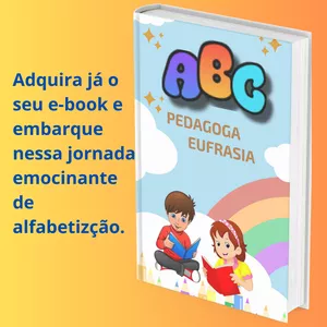 Imagem de capa para o Ebook E-book infantil alfabetização completa sem bloqueio no aprender fazendo.