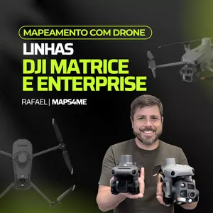 Imagem de capa para o Curso online MAPEAMENTO COM DRONE - LINHA ENTERPRISE E MATRICE