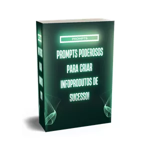 Imagem de capa para o Ebook PROMPTS PARA CRIAR INFROPRODUTOS DE SUCESSO