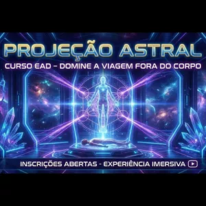 Imagem de capa para o Curso online Formação Projeção Astral 4.0 A Conexão Espiritual da Nova Era