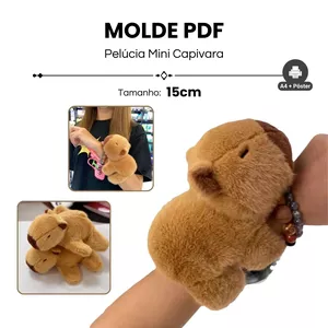 Imagem de capa para o Ebook MOLDE PELÚCIA MINI CAPIVARA