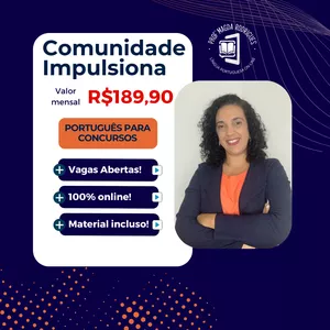 Imagem de capa para o Curso online Comunidade Impulsiona - Português para concursos