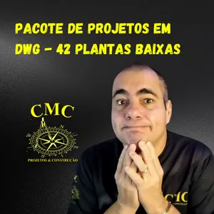 Imagem de capa para o Curso online PACOTE DE PROJETOS EM DWG - 42 PLANTAS BAIXAS