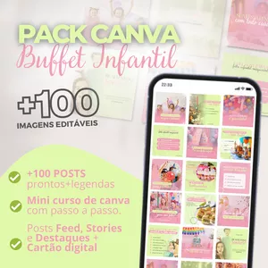 Pack Canva BUFFET INFANTIL