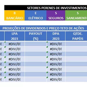 Imagem de capa para o Ebook Planilha de cálculo de Dividend Yield Projetado, conforme estratégia de recebimento mínimo de 6% de Luiz Barsi Filho - O maior investidor pessoa física do Brasil.