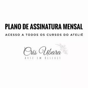 Imagem de capa para o Curso online Assinatura Cris Ubara - cursos de biscuit