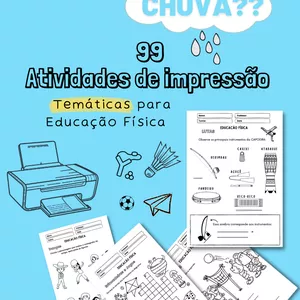 Imagem de capa para o Ebook Atividades DIAS DE CHUVA 