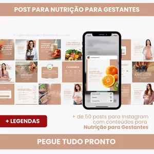 Imagem do curso PACK PARA NUTRIÇÃO PARA GESTANTES