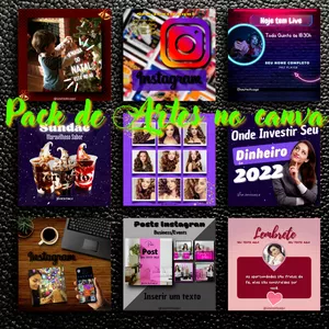 Imagem de capa para o Curso online Pack de Artes no Canva