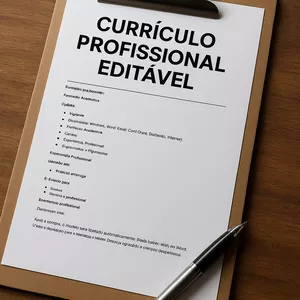 Imagem de capa para o Ebook 📝 Modelo de Currículo Profissional – Editável no Word