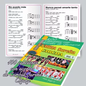 Imagen de portada para Ebook 100 canciones con acordes de Cumbia Sureña Chicha Vol.1