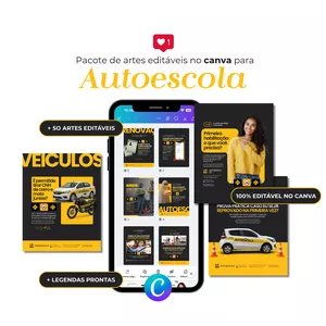 Imagem do curso PACK PARA AUTOESCOLA - Criaé Studio