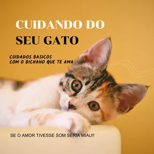 Imagem de capa para o Ebook Cuidando do Gato com Carinho