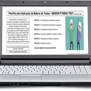 Imagem de capa para o Ebook Planilha para Aplicação da Avaliação Funcional - Senior Fitness Test (Duas versões)