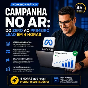 Imagem do curso Campanha no Ar: Do Zero ao Primeiro Lead em 4 Horas