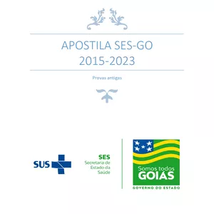 Imagem de capa para o Ebook Apostila com provas da SES-GO 2015-2023