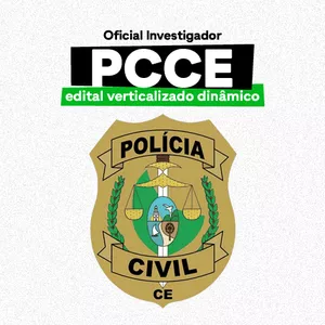 Imagem de capa para o Ebook Edital Verticalizado Dinâmico PCCE Oficial Investigador 2025