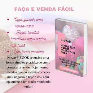 Imagem de capa para o Ebook Faça e venda fácil! Doces lucrativos que vendem muito!