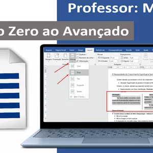 Imagem de capa para o Curso online Word do Zero ao Avançado