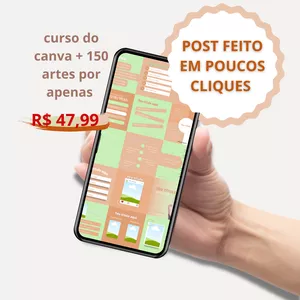 Imagem de capa para o Curso online Post feito em Poucos Cliques 